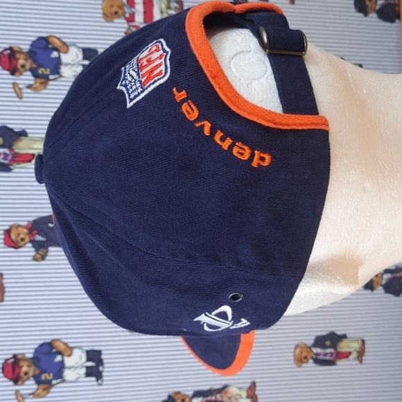 Vintage Denver Broncos Logo Athletic stitched logo softshell blue pulltab hat - Picture 4 of 10